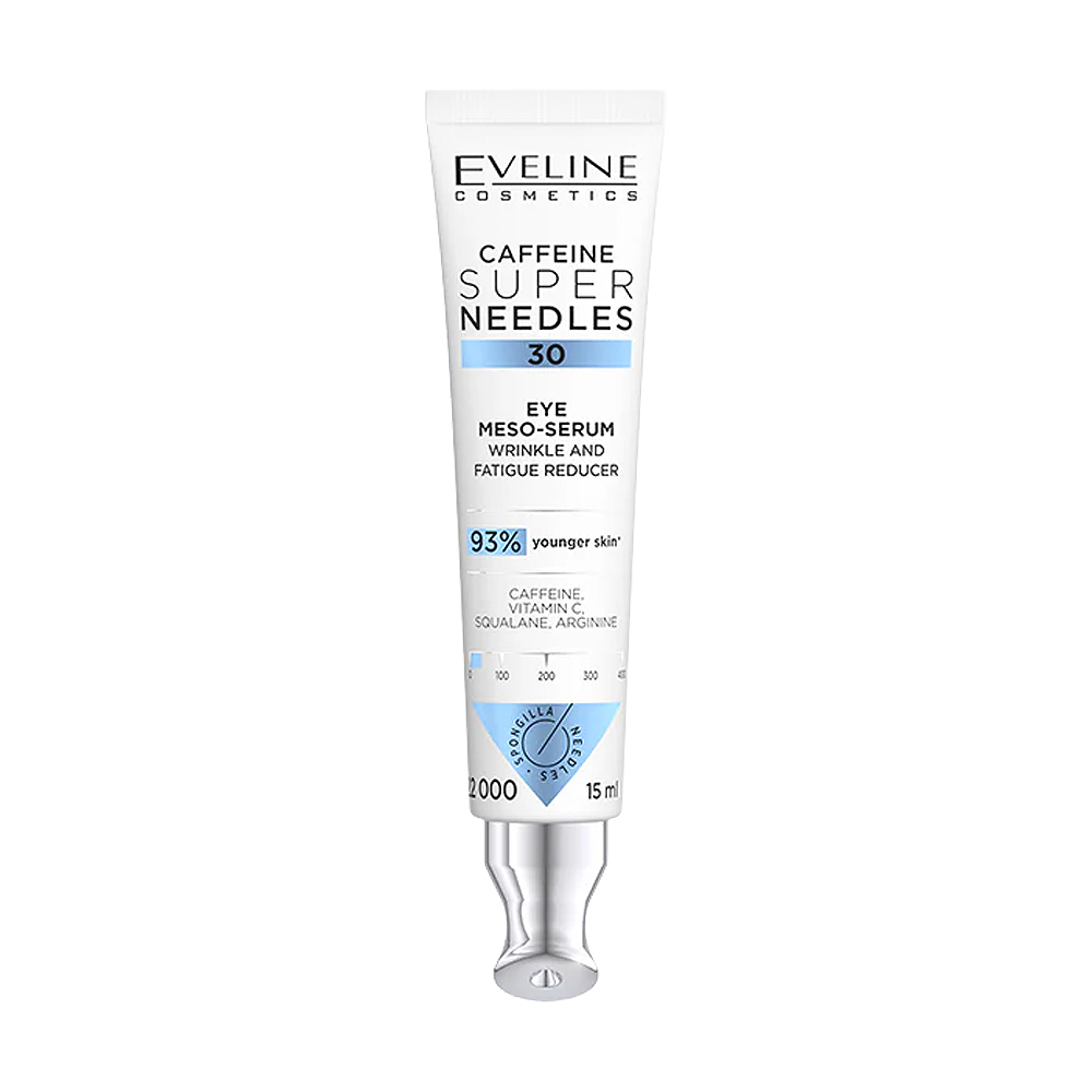 Мезо-сироватка для шкіри навколо очей Eveline Cosmetics Caffeine Super Needles 30, 15 мл